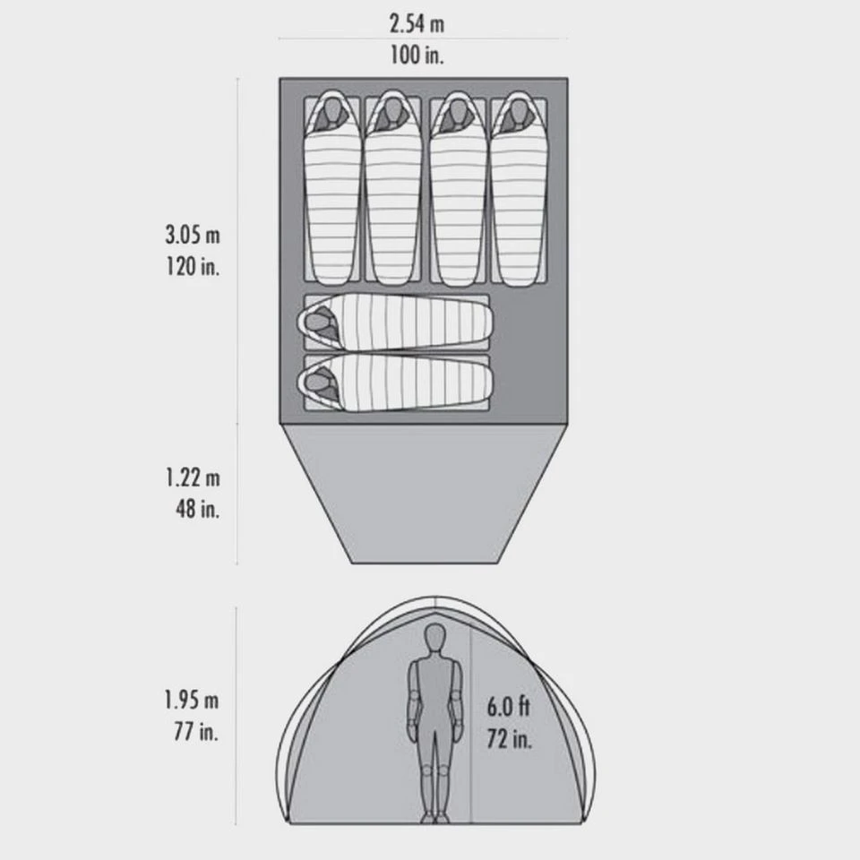 MSR Habitude 6 Family Camping Tent - Image 2