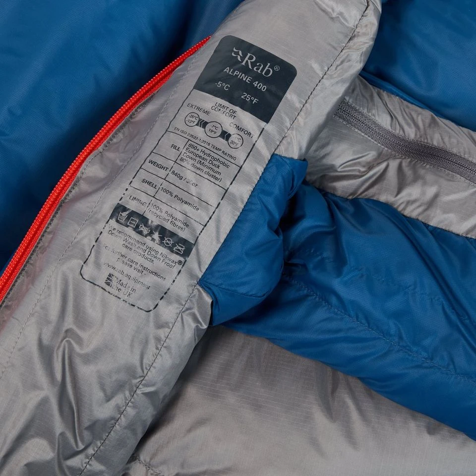 Rab Alpine 400 Down Sleeping Bag - Image 7