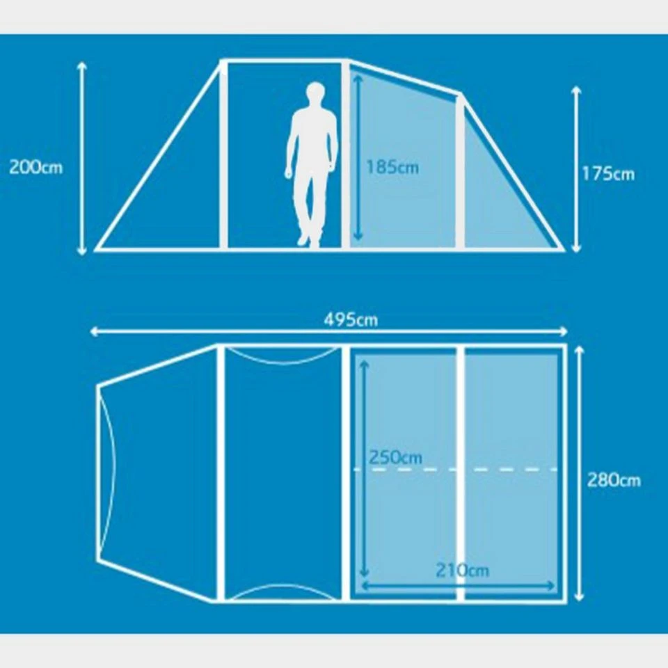 Berghaus Air 4 Nightfall® Bedroom - Image 2