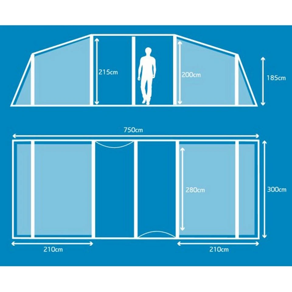 Berghaus Air 8 Nightfall® Bedrooms - Image 2